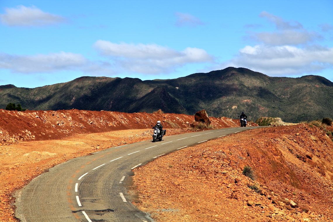 Rust red terrain