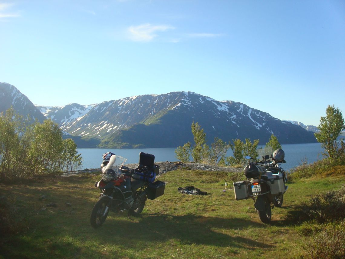 Setting up camp