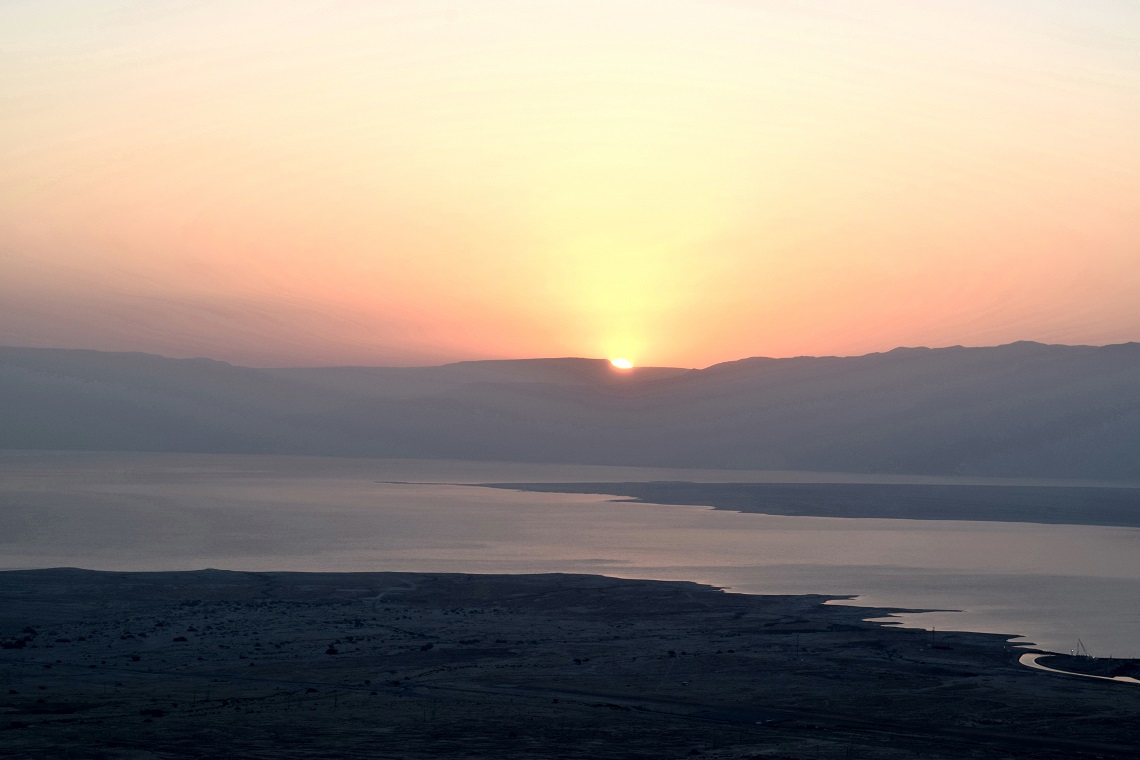 Sunrise over the Dead Sea