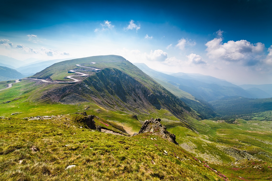 The Carpathian mountains