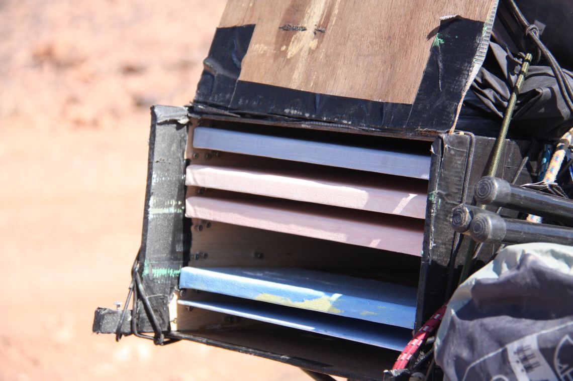 The canvas rack