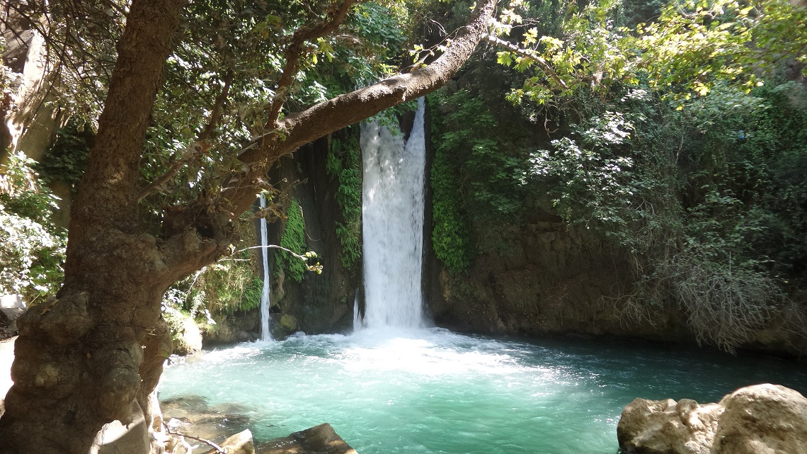 The waterfall on the Hermon Reserve