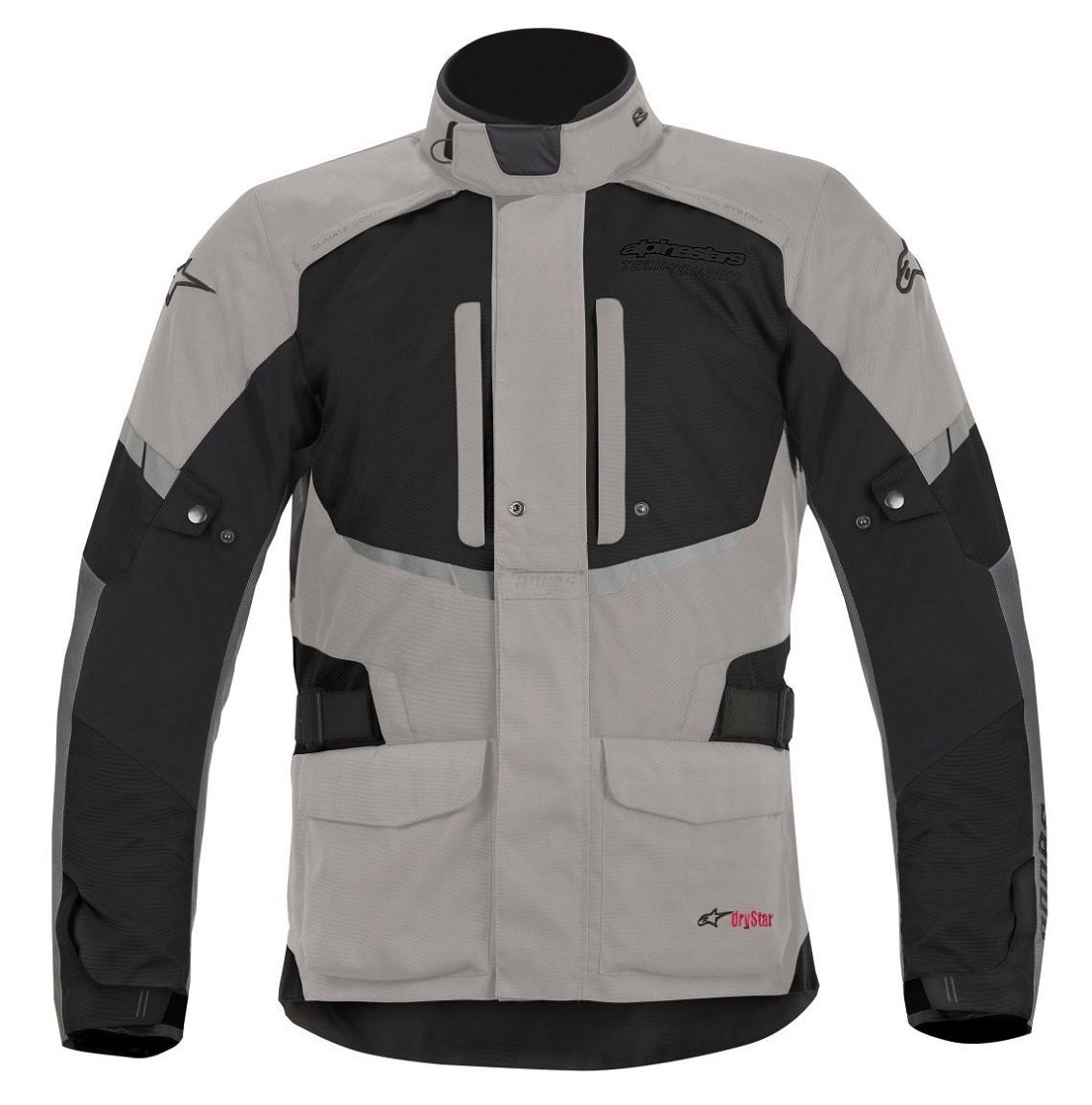 andes drystar jacket light gry blk