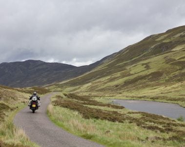 Riding through the Cairmgorms