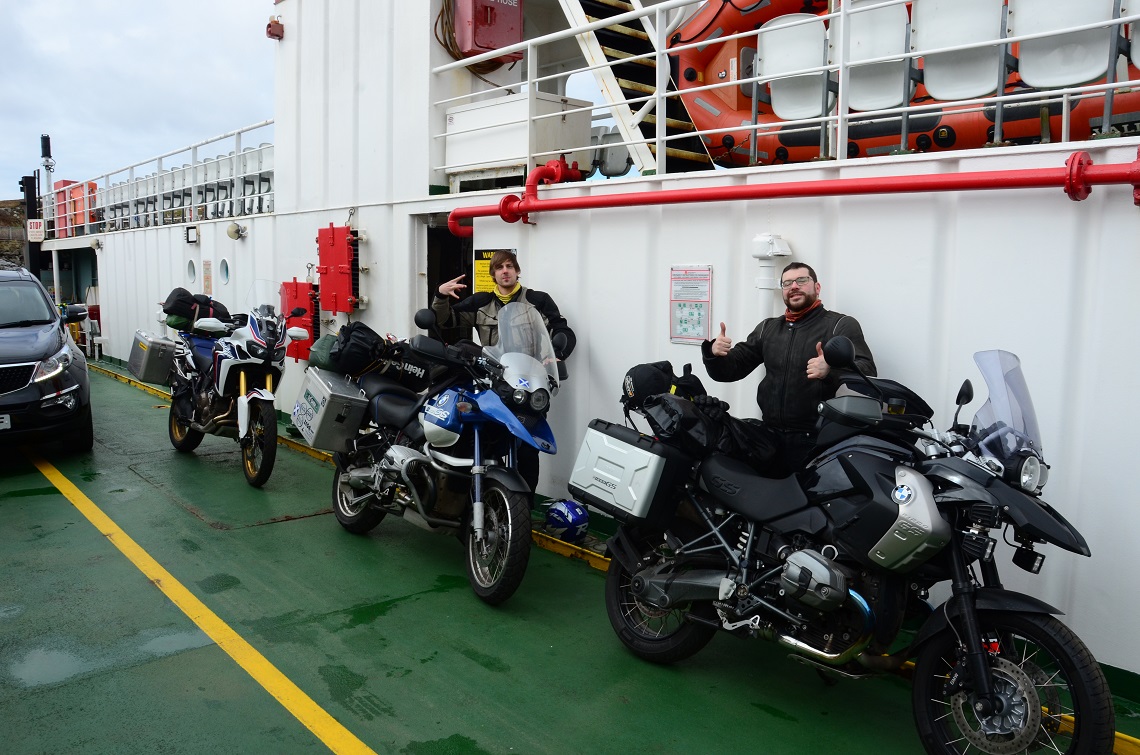 on the ferry to mull