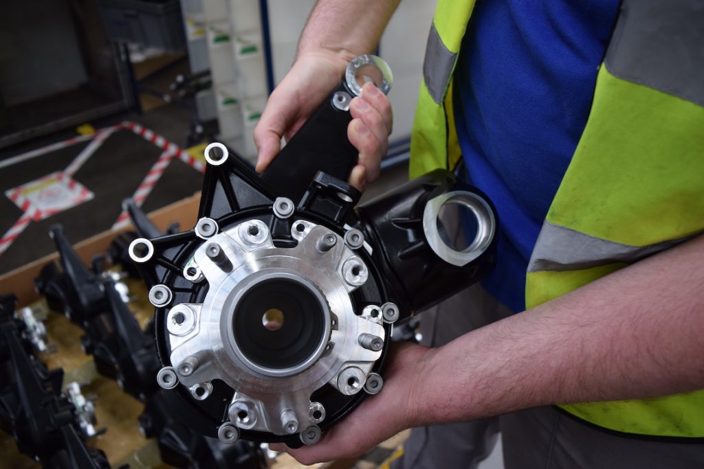 shaft drives hub waiting to be fit