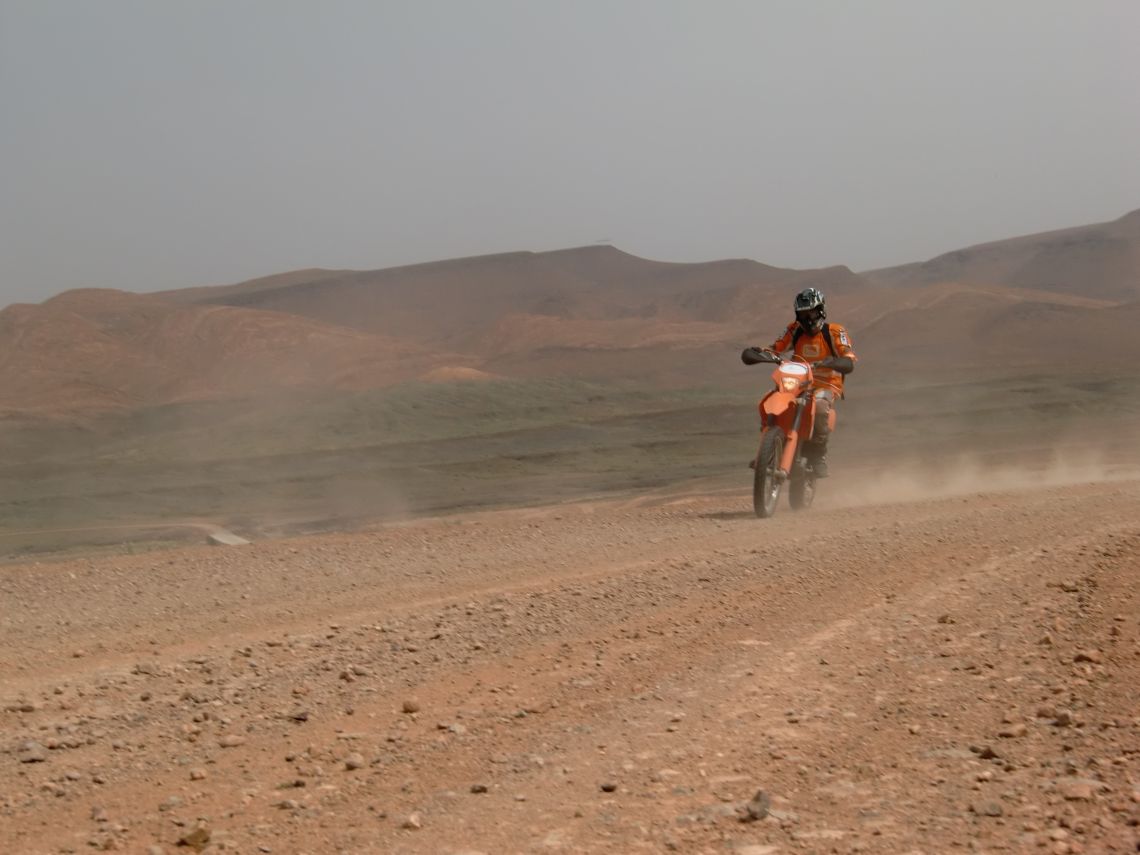 Easy going, fast pace graded roads on day one