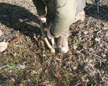 Looping-the-string-around-the-drill
