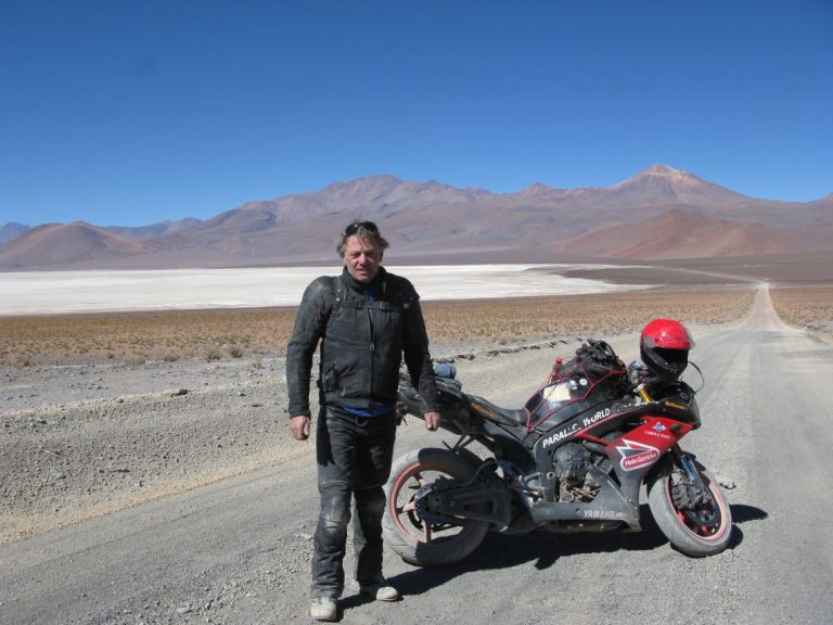 The day job with Nick Sanders Adventure Bike Rider