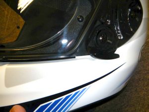 Shoei-Visorquick de-mist lever