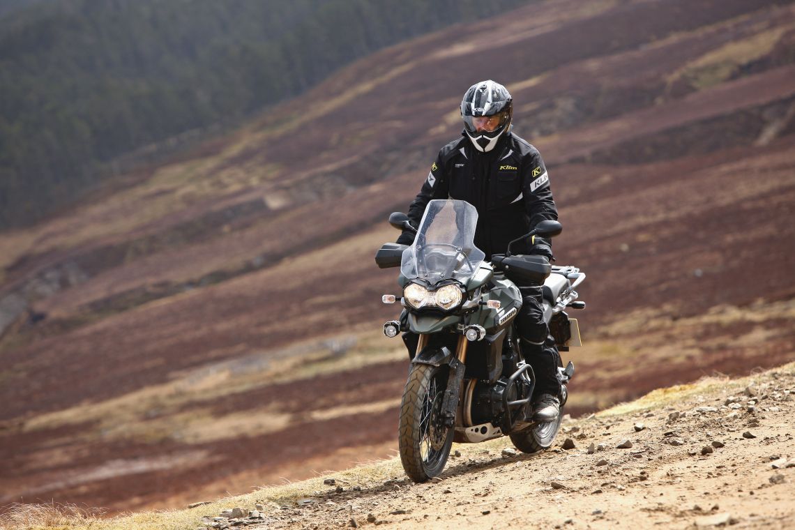 Spoked wheels, bash plate, engine guards, heated seat...