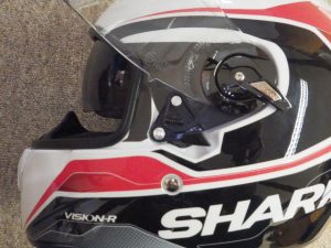 Sun Shield and Antifog levers