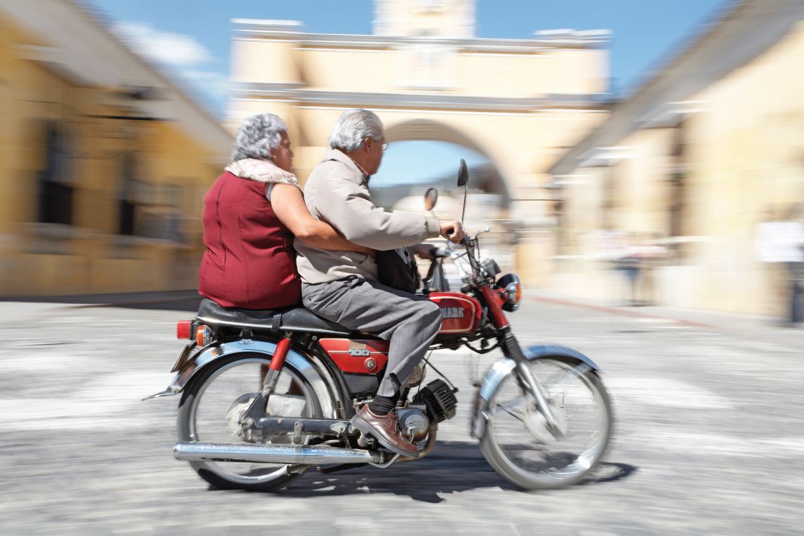 sidesaddle, Antigua, Guatemala