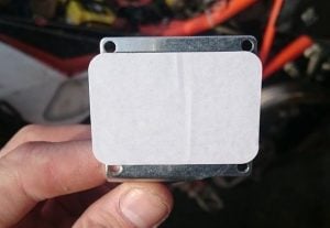 Mount can be attached to flat surface