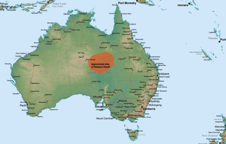 Australia-Simpson-Desert-map