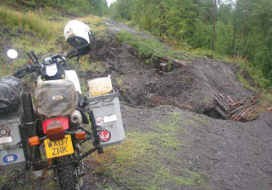 The Honda assesses the situation