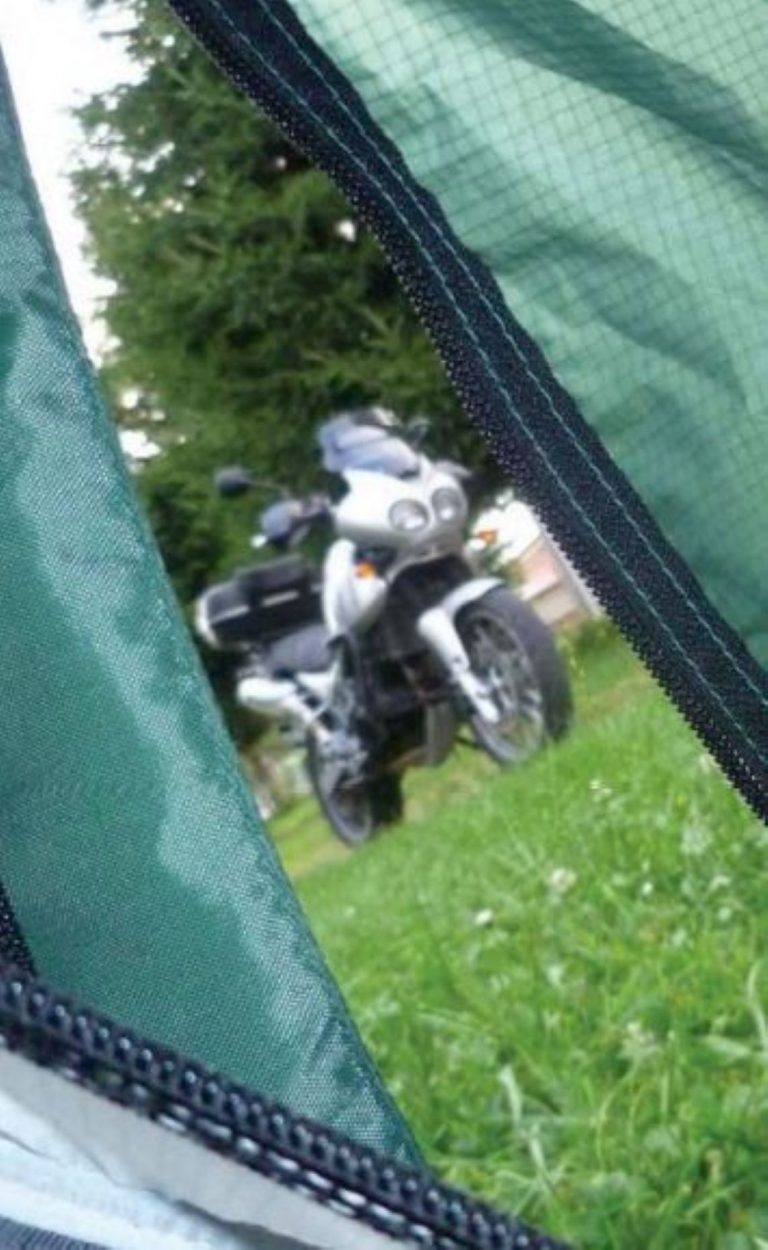 Adventure shop bike tent