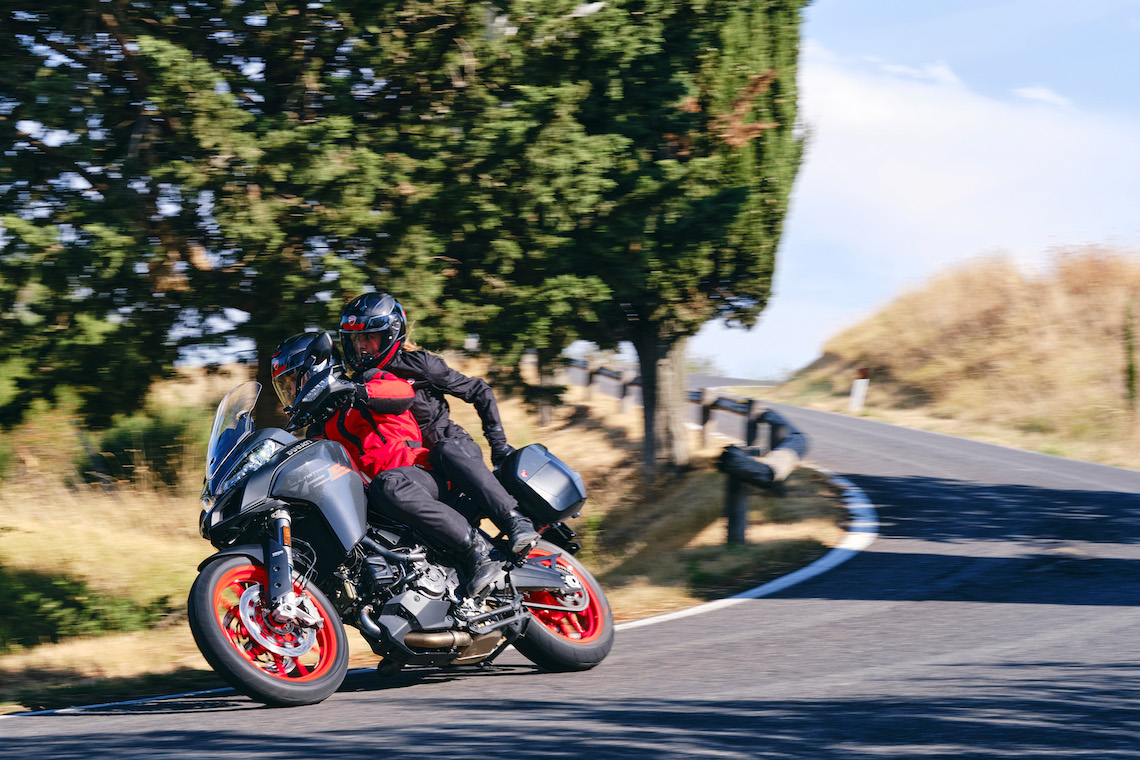 Multistrada V4 cornering