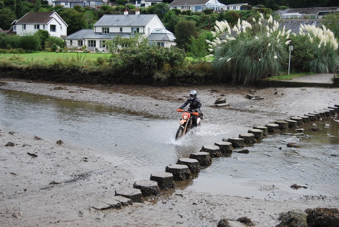 Knobbly tyres came in handy