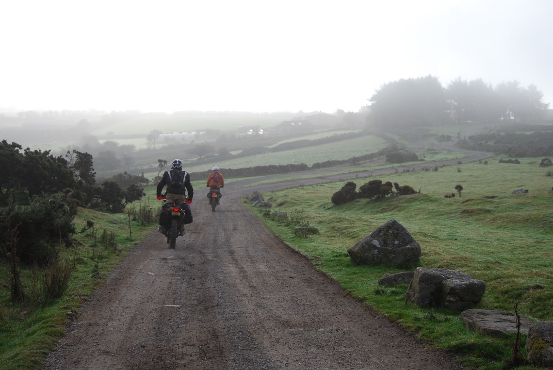 early start in the morning mist