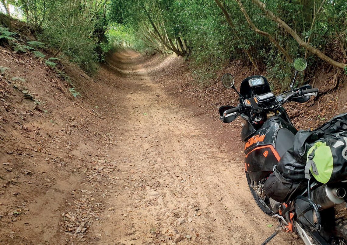 picturesque sunken lane