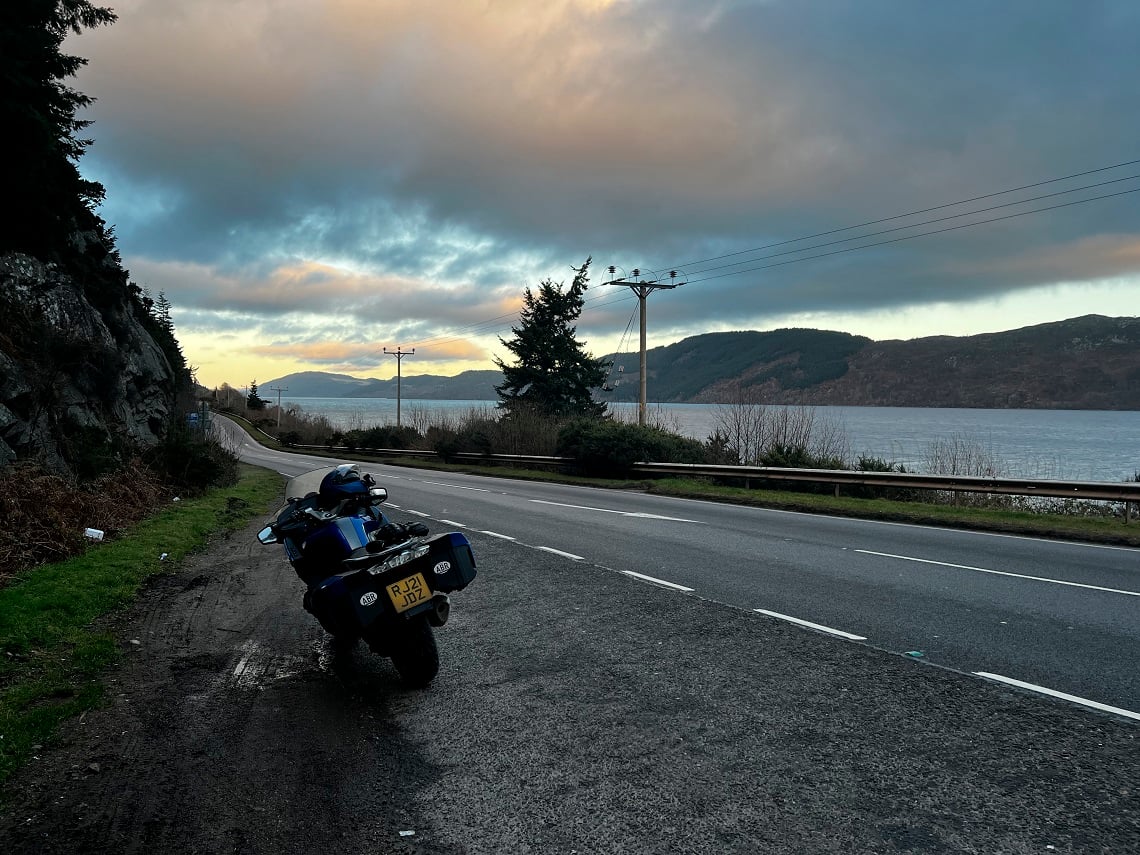 Loch Ness as the sun sets