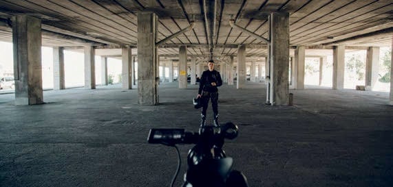 Ryan decided on an urban setting in Vancouver for this piece to camera