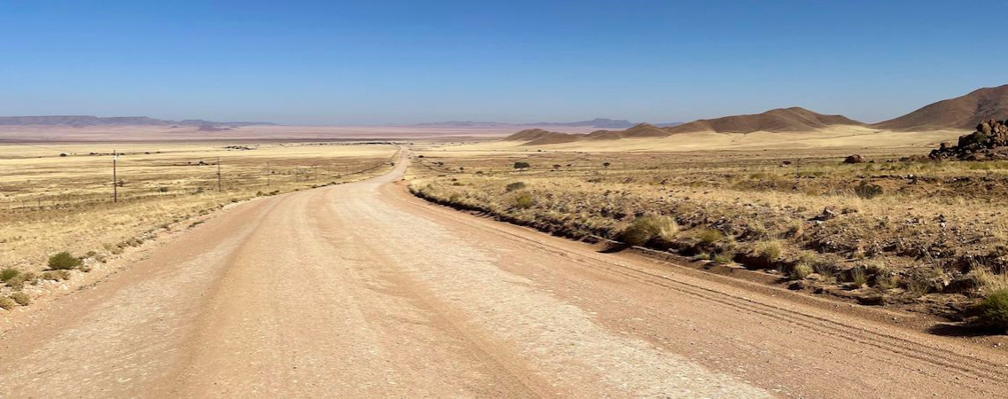 Dirt road in Namibia