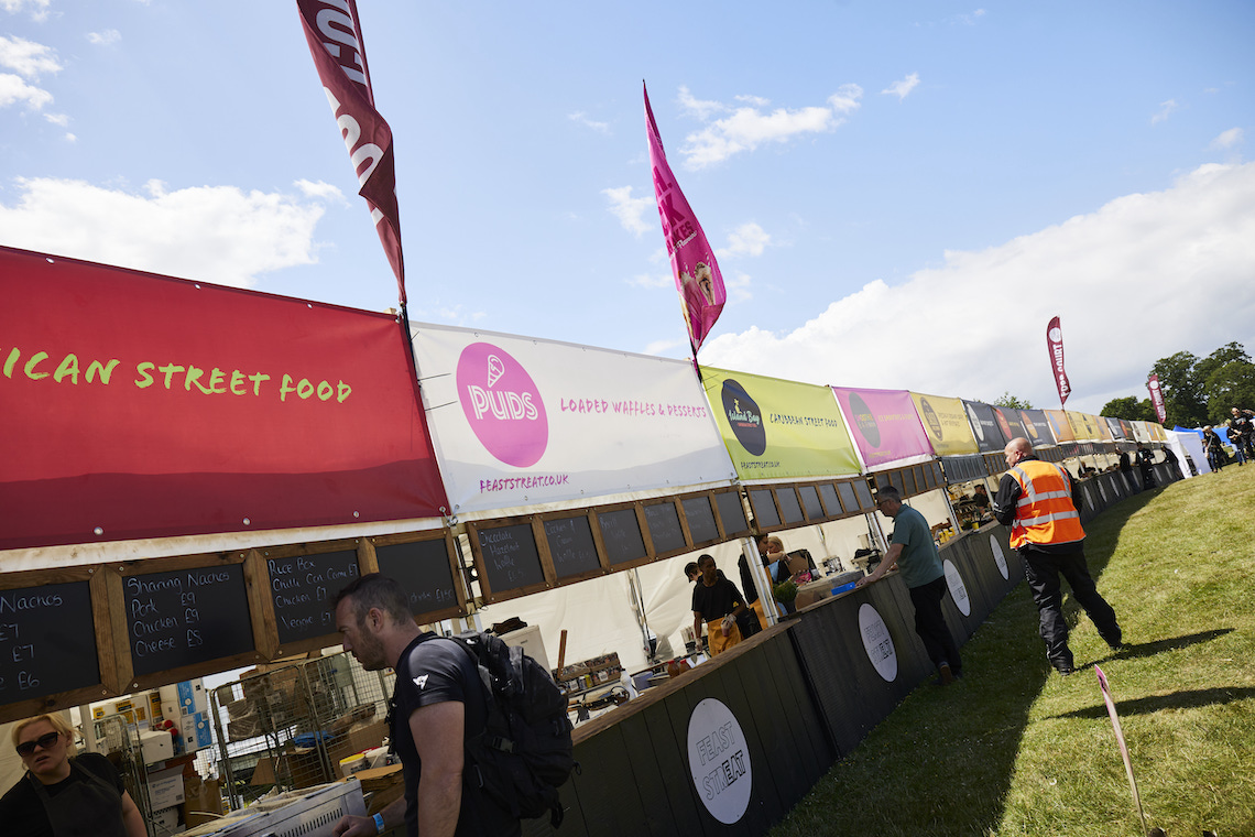 Food stalls at ABR Festival