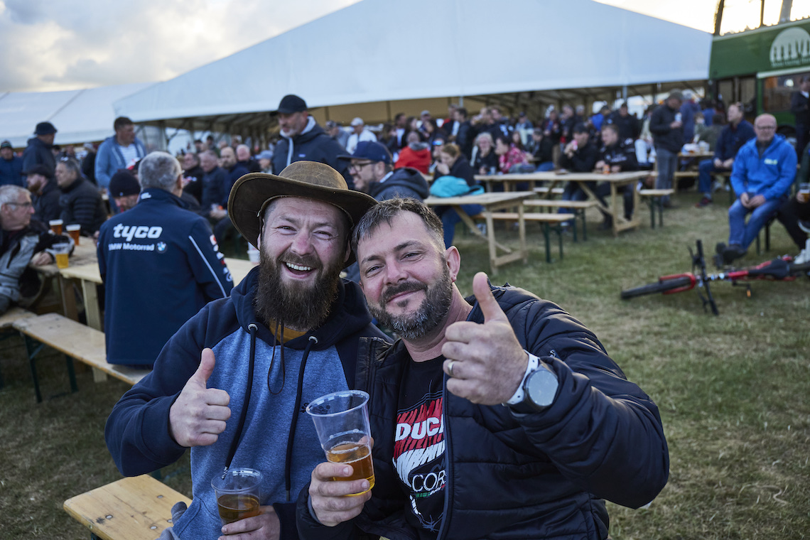 Enjoying a beer at ABR Festival
