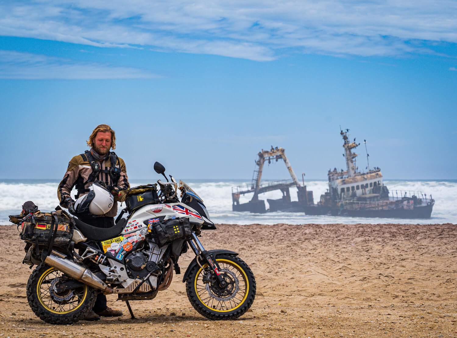 Luke Phillips Skeleton Coast Ride around the world