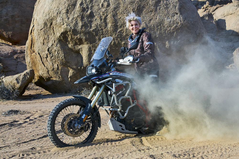 Kinga On Her Bike
