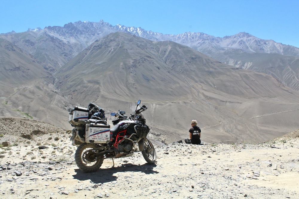 Kinga On Her Bike