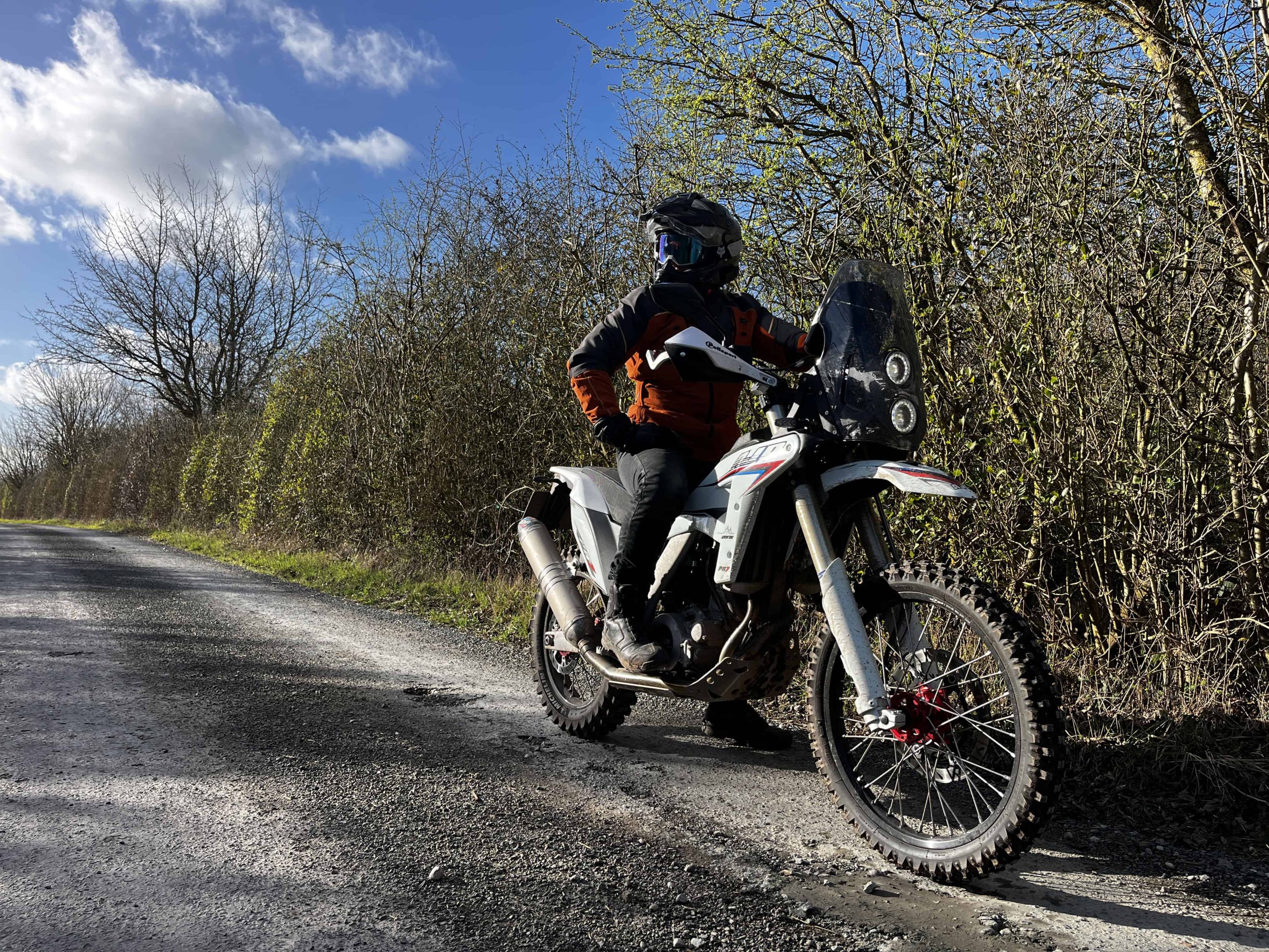 the AJP PR7 off-road