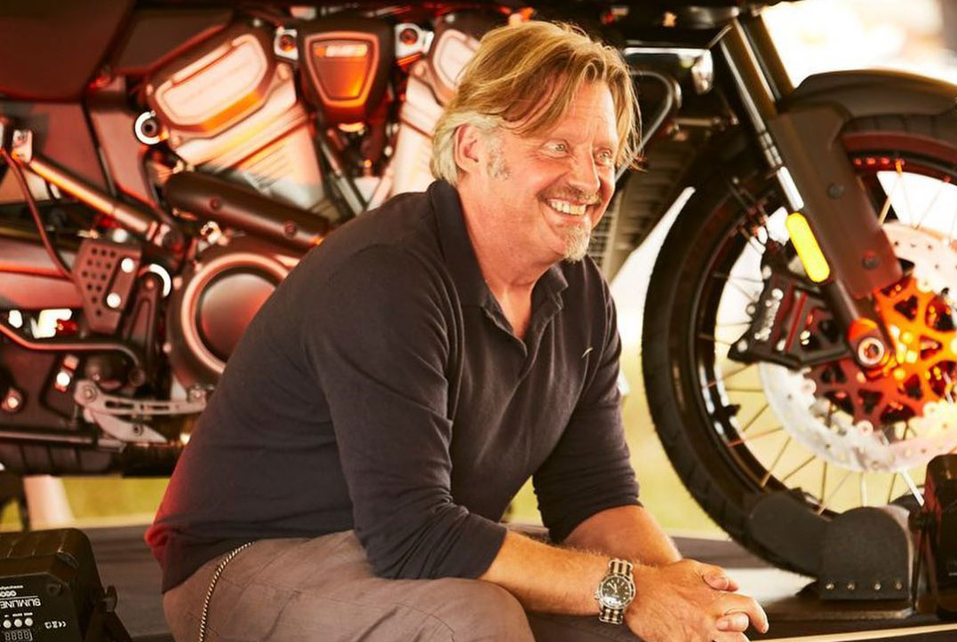 Charley Boorman in appearing on the Ducati Stage