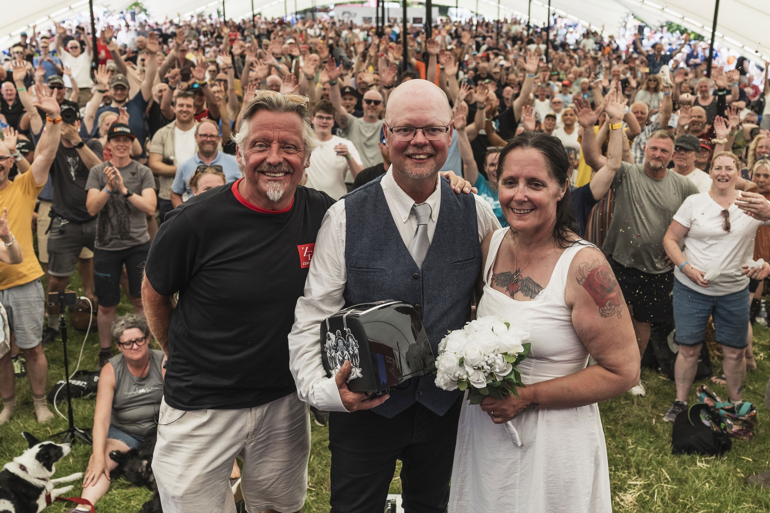 Charley Boorman gave the bride away at ABR Festival's first official wedding
